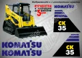 KOMATSU SK 715 стикери надписи SK715, снимка 14