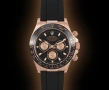 Promotion!!!Rolex Daytona Rose Gold 116515 Black Dial Oysterflex Rubber Band, снимка 1
