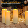 candlesee 9 LED безпламъчни свещи, водоустойчиви мигащи свещи, захранвани от батерии, за декорация, снимка 6