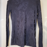 Черно релефно поло Corso Italia, снимка 13 - Блузи с дълъг ръкав и пуловери - 44956083
