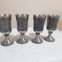 Кана и чаши за ракия от калай Antik*Vintage*, снимка 13 - Антикварни и старинни предмети - 45119346