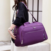 Пътна чанта едноцветна с преден джоб 50 см / 5098, снимка 1 - Сакове - 45009355