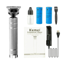 Професионална безжична машинка за подстригване Kemei, снимка 4 - Машинки за подстригване - 44940706