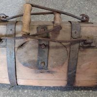 Старо дървено буре с дръжка, бъкел бъчва, снимка 6 - Антикварни и старинни предмети - 45127215