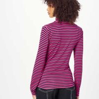 Дамска блуза с дълъг ръкав и висока яка на райе OVS, 95% вискоза, XL, снимка 2 - Блузи с дълъг ръкав и пуловери - 45742596