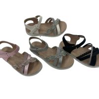 Ръчно изработени детски сандали за момиче със завладяваща плетка, снимка 5 - Детски сандали и чехли - 45240072