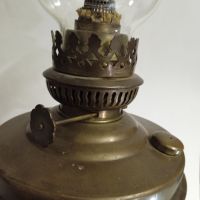Стара голяма месингова газена лампа, снимка 2 - Декорация за дома - 45351045