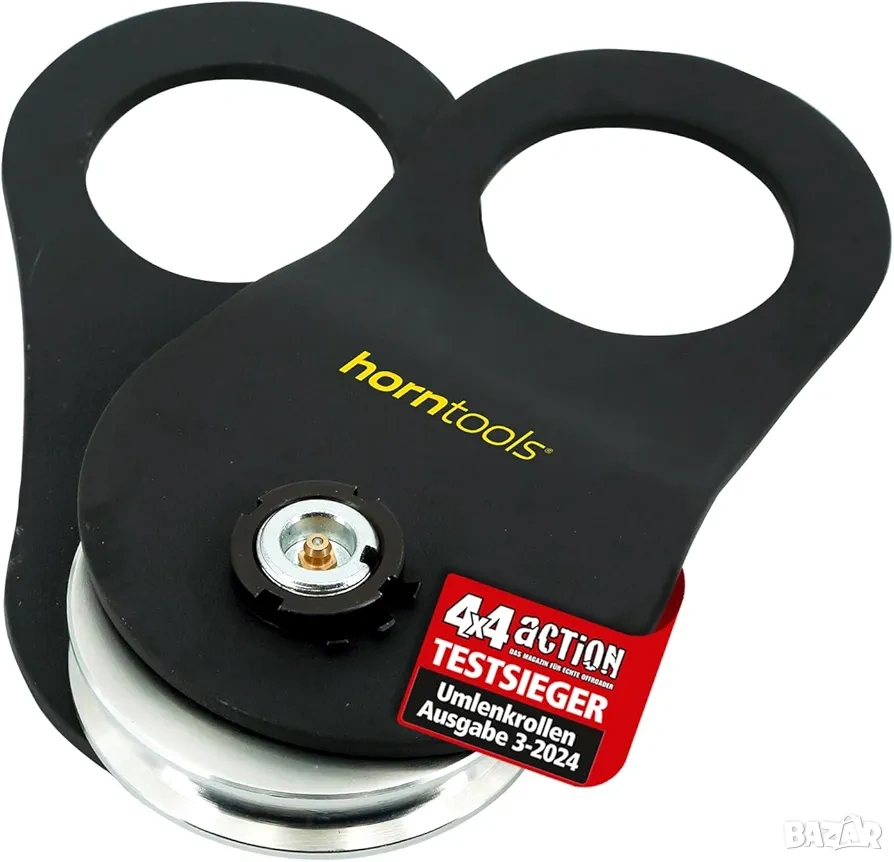 Полиспаст за лебедка 9 тона за стоманени и синтетични въжета, horntools, снимка 1