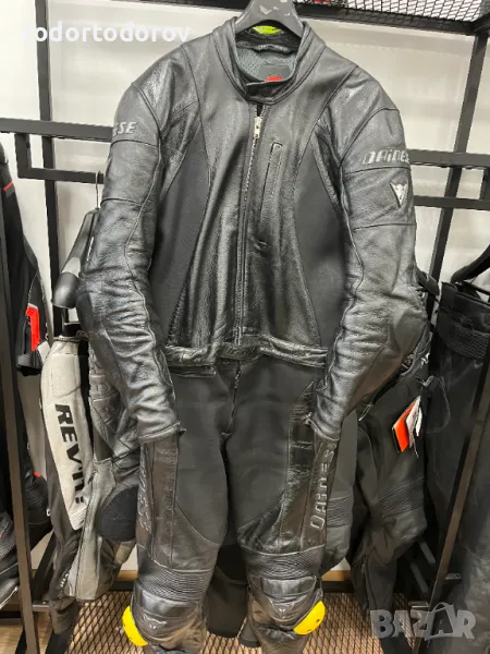 Кожен мото екип DAINESE D-TEC,размер 56-XL ,2части , протектори, снимка 1