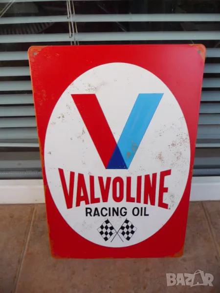 Метална табела реклама Valvoline Racing oil моторно масло спортни коли, снимка 1