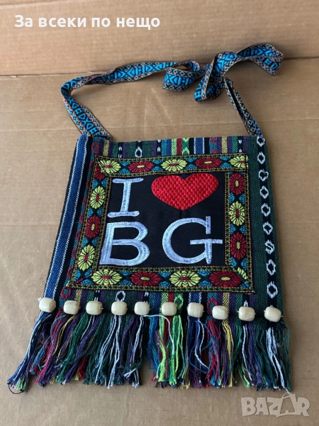 Сувенирна чанта от плат с традиционни български мотиви, снимка 1