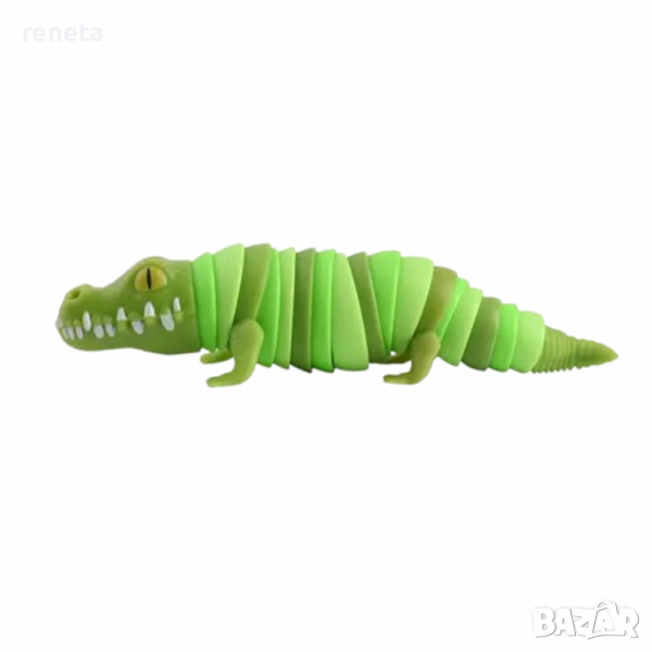 Играчка Крокодил, Интерактивна, Пластмасова, 22 см, снимка 1