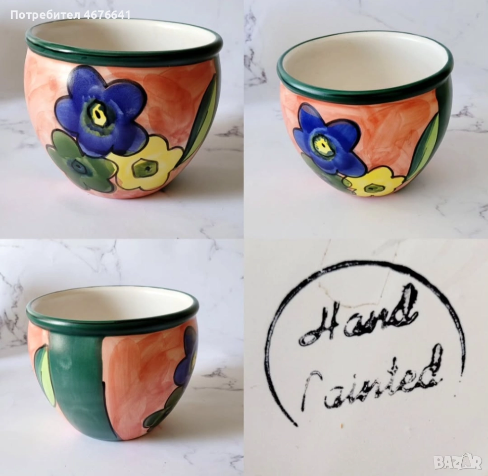 Рисувана кашпа, снимка 1