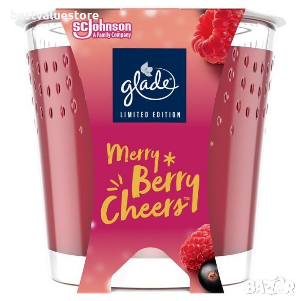 Glade Merry Berry Cheers Aроматна Свещ 129 Гр., снимка 1