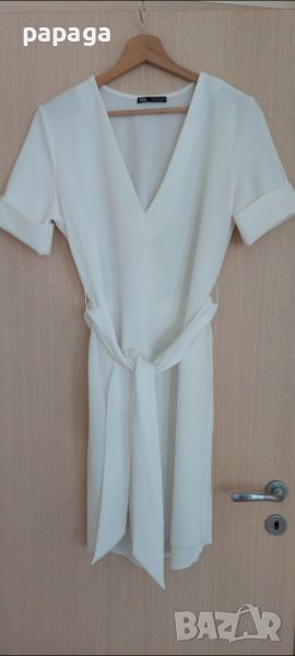 Бяла рокля zara, без забележки, s, снимка 1