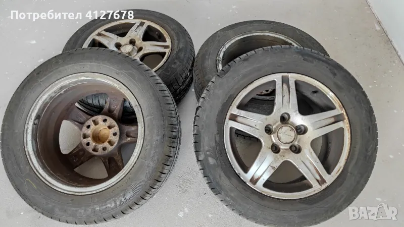 Летни гуми 195/65R15 с лети джанти 5х114,3 ЕТ40, снимка 1