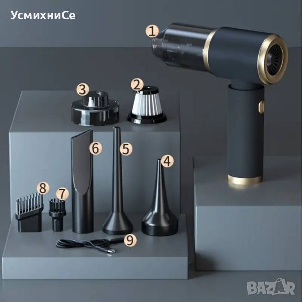 Нова Супер Луксозна, Преносима, Зареждаща Прахосмукачка / 81лв, снимка 1