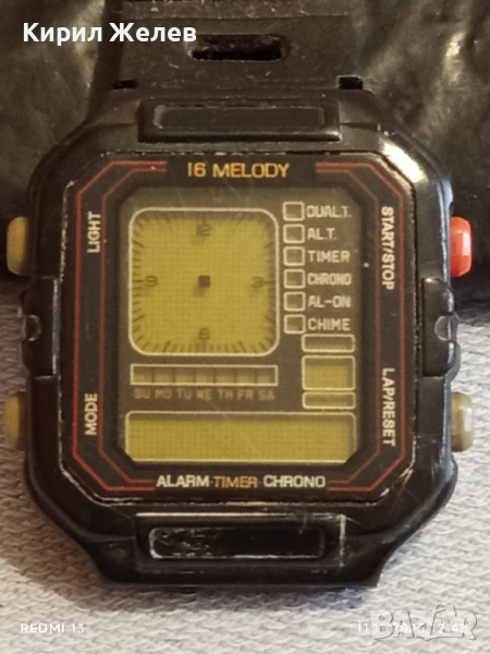 Ретро електронен часовник 16 мелодии рядък за КОЛЕКЦИЯ ДЕКОРАЦИЯ 51434, снимка 1