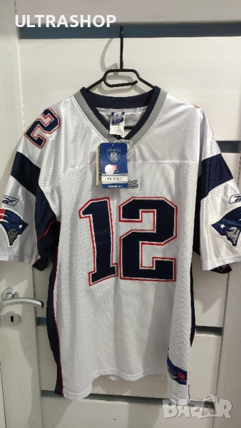 Нова NFL Jersey Reebok size 52 Patriots x Brady, снимка 1