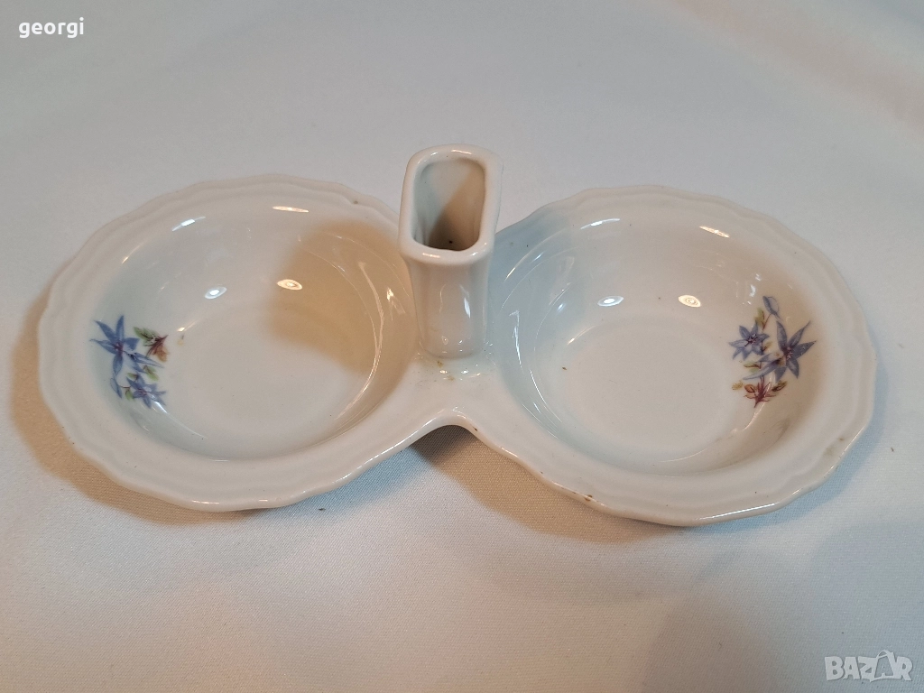 българска порцеланова солница 29/6, снимка 1