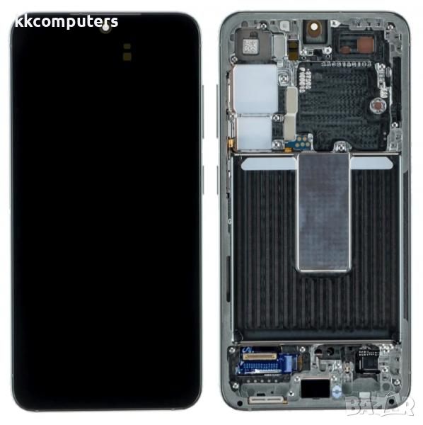 LCD Дисплей за Samsung SM-S911F S23 5G / GH82-30480C / 30481C / Тъч скрийн + рамка / Зелен / Оригина, снимка 1