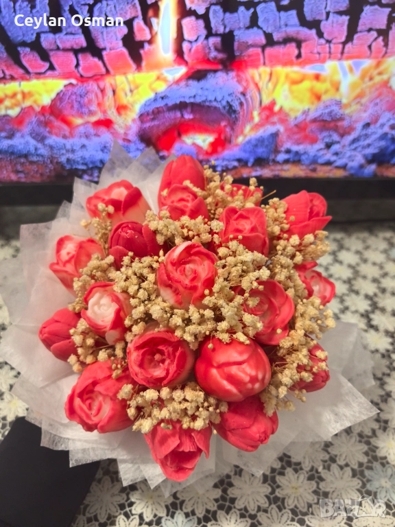 Ароматен букет от соеви лалета  , снимка 1