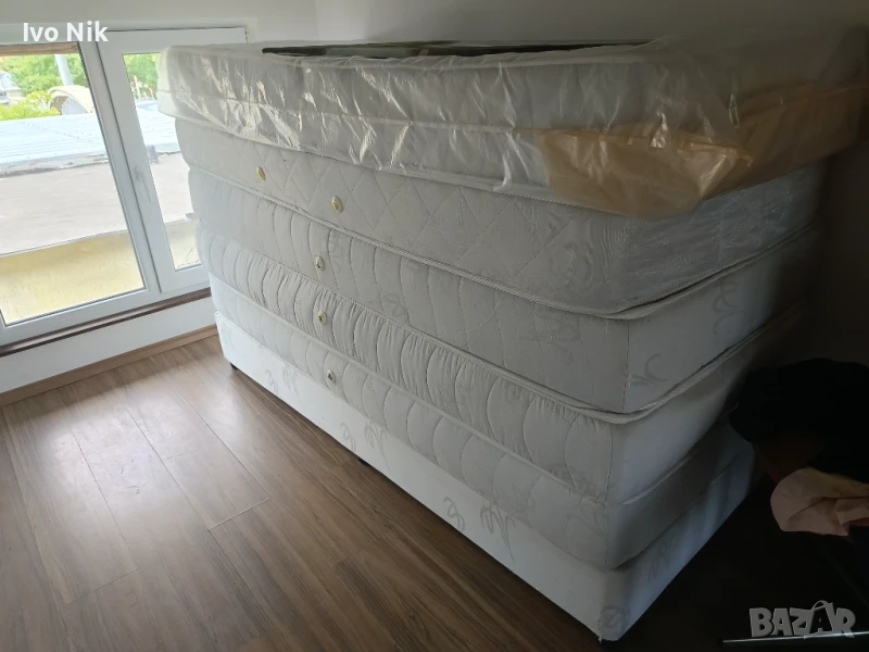 5 броя двулицеви матраци 195 х 85 -чисто нови !!! Не са ползвани въобще - 1 бр.подматрачно легло, снимка 1