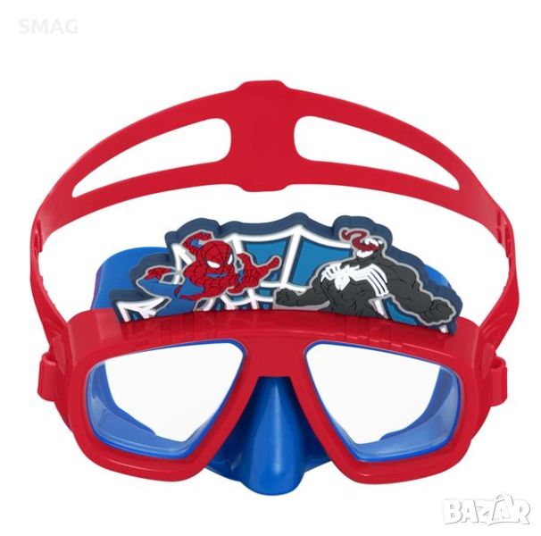 Детска червено синя-плажна маска за плуване Спайдърмен 3+ години - Bestway, снимка 1