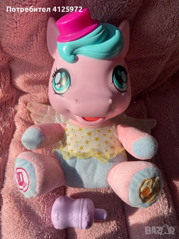 Интерактивно пони Кони, детска играчка с приказки, песнички, свети когато издава звук, снимка 1