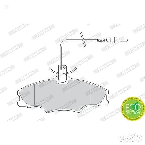 FERODO FSL1062 НАКЛАДКИ ПРЕДНИ PEUGEOT 406 / 1995-2004 / OE 425268 OE 4251.31 OE 21724, снимка 1