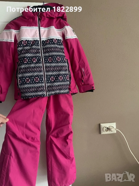 Оригинален ски екип яке  р/р128 , гащеризон 140 , снимка 1