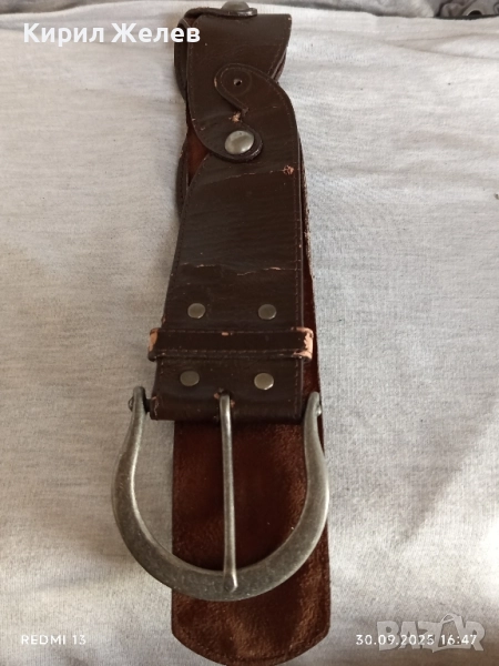 Дамски кожен колан с капси нестандартен дизайн 31087, снимка 1