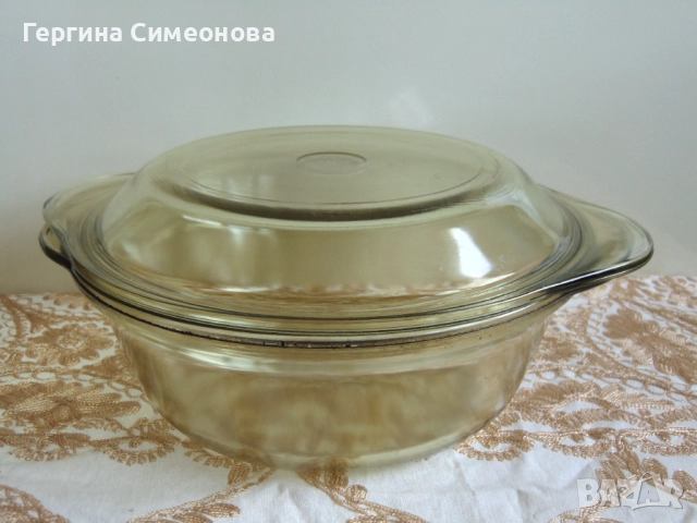 Три стари йенски съда, снимка 9 - Съдове за готвене - 52551009