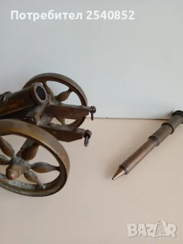 бронзово оръдие за бюро , снимка 2 - Антикварни и старинни предмети - 50409851