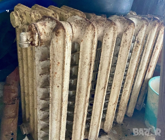 Руски чугунен котел на твърдо гориво,  с 5 бр чугунени радиатори, снимка 3 - Други - 53841835