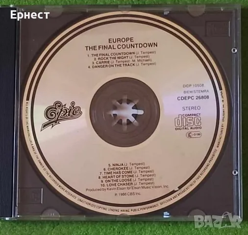 топ албум Europe – The Final Countdown CD, снимка 3 - CD дискове - 48149900