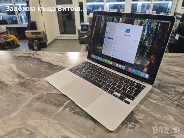 лаптоп MacBook Air M1 2020 A2337 90% батерия 8GB RAM 256GB SSD, снимка 3 - Лаптопи за работа - 53726999