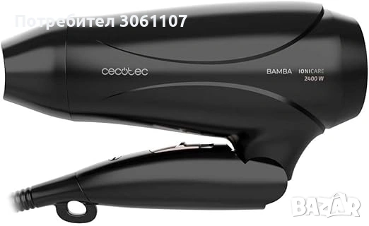 Сешоар Cecotec Bamba IoniCare 5450 Power&Go Pro Ice 2400W Черен, снимка 2 - Сешоари - 53378181