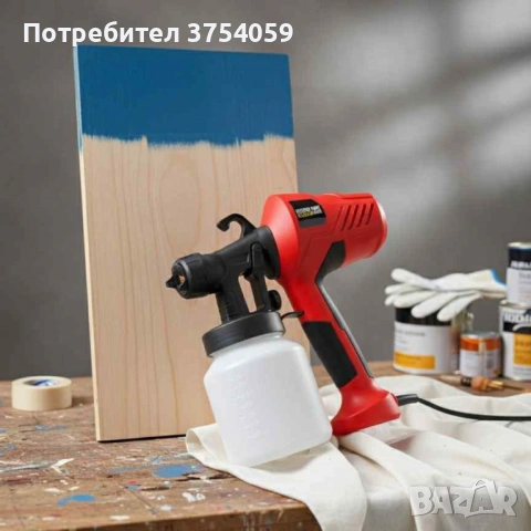 Електрически пистолет за боядисване Electric Paint Sprayer Elite — перфектно покритие без следи и ка, снимка 3 - Строителни материали - 53153494