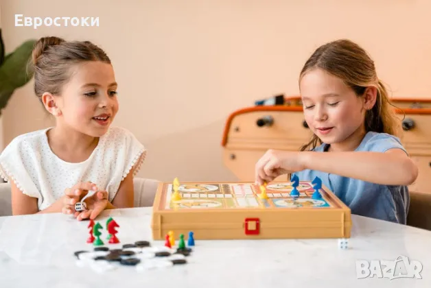 Комплект настолни игри 8 в 1 Dujardin Jeux Coffret 8 Jeux, 8 класически настолни игри в една кутия, снимка 4 - Игри и пъзели - 47123495