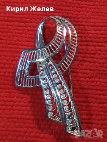 ПРЕКРАСНА НЕЖНА АЖУРНА СРЕБЪРНА АР НУВО СТИЛ БРОШКА СРЕБРО 925 Стара РЪЧНА РЕТРО ИЗРАБОТКА 40794, снимка 13 - Антикварни и старинни предмети - 48468002