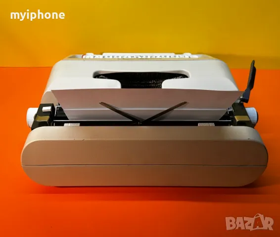 Пишеща Машина Olivetti Lettera 35 Клавиатура Кирилица Топ Състояние Нова лента, снимка 5 - Антикварни и старинни предмети - 49486981