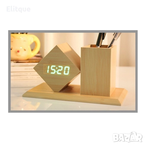 Органайзер и LED часовник с няколко показателя 2 в 1, снимка 5 - Други стоки за дома - 52862612