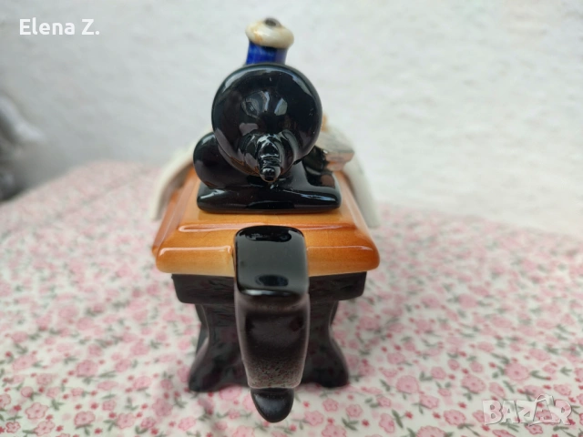 Малък чайник – шевна машина Infusion на Paul Cardew (Cardew Designs) Англия., снимка 6 - Декорация за дома - 53703589