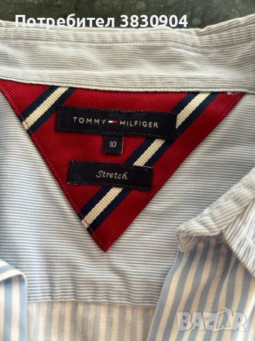 Риза с дълъг ръкав Tommy Hilfiger, размер US 10 или L, снимка 2 - Ризи - 45388949