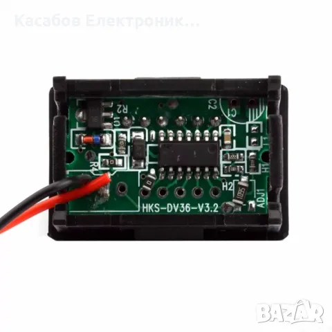 Цифров волтметър 30V DC LED червен 0.36" за автомобилен панел, снимка 3 - Друга електроника - 47212959