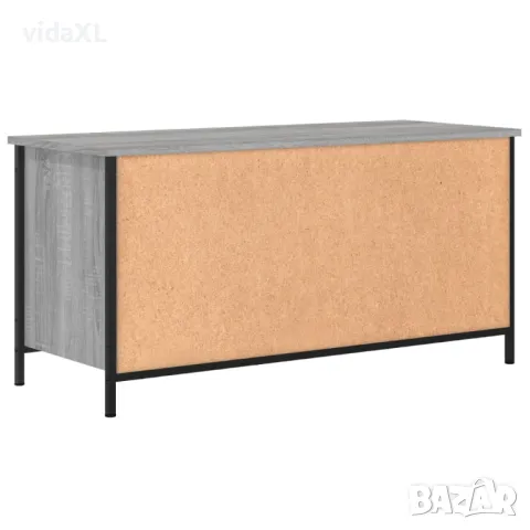 vidaXL ТВ шкаф, сив сонома, 100x40x50 см, инженерно дърво(SKU:832776), снимка 5 - Шкафове - 49524838