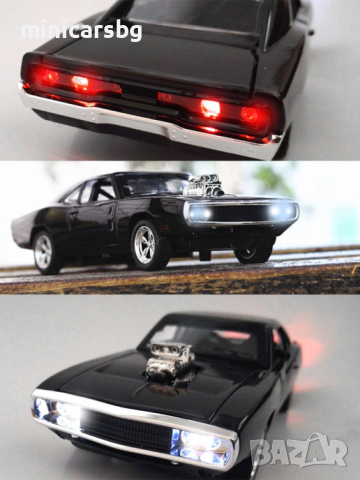 Метални колички: 1970 Dodge Charger R/T Muscle (Fast & Furious), снимка 4 - Колекции - 45052165