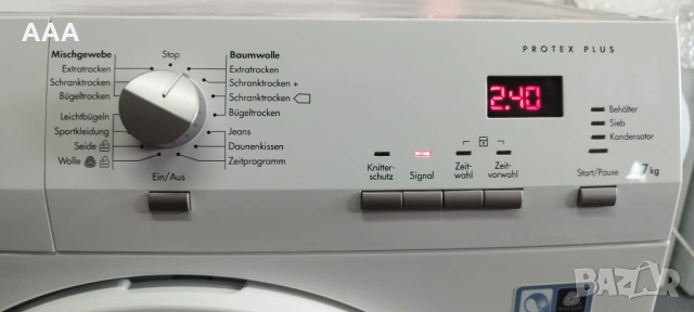 Сушилня AEG A++ 7кг. внос от Германия, снимка 6 - Сушилни - 53634695