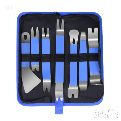 Комплект Инструменти за демонтаж на щипки, клипсове, кори, 7 части, снимка 3 - Аксесоари и консумативи - 54131345